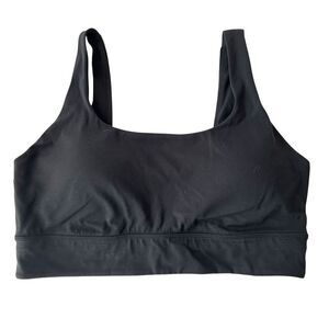 CRZ Yoga Women's Black Sports Bra Size L Medium Support Activewear